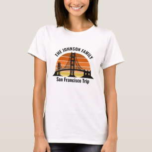 Camiseta Ponte Sunset Costeira de São Francisco