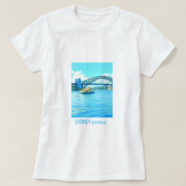 Camiseta Ponte Sydney Ferry Harbor (Frente do Design)