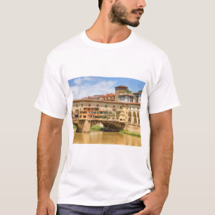 Camiseta Ponte vecchio por dia, Florence ou Firenze, Itáli