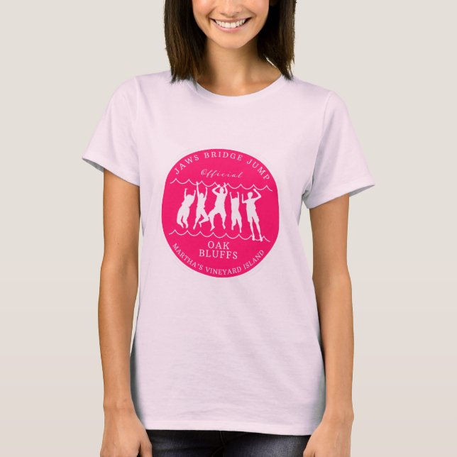 Camiseta Ponte Vineyard da Martha Salta Mulheres Rosa (Frente)