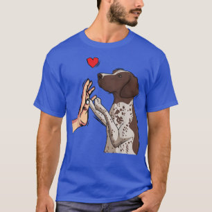 Camiseta Ponteiro Alemão Curto Ama Cachorro de Pequim Cacho