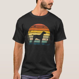 Camiseta Ponteiro Alemão Curto Vintage Retro Mãe Pai D