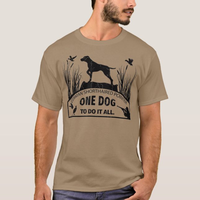 Camiseta Ponteiro alemão de curta distância (Frente)