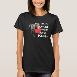 Camiseta Ponteiro alemão Shorthair I Didi Fart Piada Valent