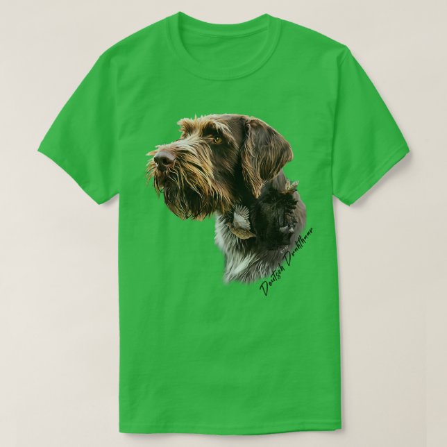 Camiseta Ponteiro alemão Wirehaired 31 (Frente do Design)