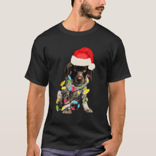 Camiseta Ponteiro de Cabeça Curta Alemão I Design de Natal