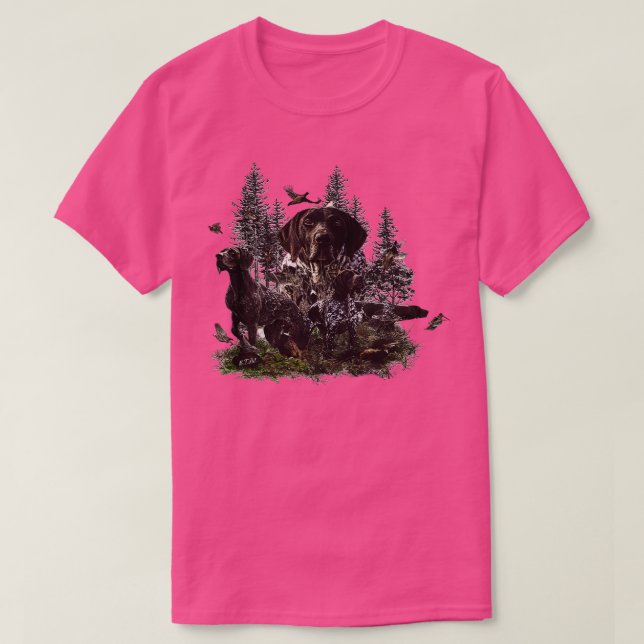 Camiseta Ponteiro de Curto-Curso Alemão 11 (Frente do Design)
