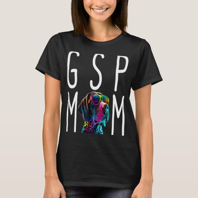 Camiseta Ponteiro de Shorthair alemão SPG Mãe 1 (Frente)