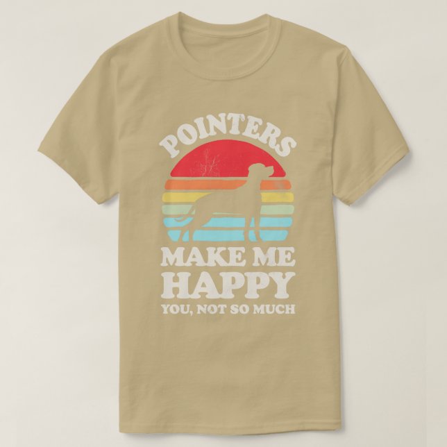 Camiseta Ponteiros me fazem feliz retrato sunset para homen (Frente do Design)