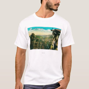 Camiseta Ponto da geleira, meia abóbada, e vale de Yosemite