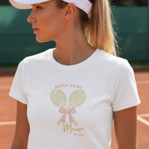 Camiseta Ponto de Correspondência Mamãe Coquete Racket de T
