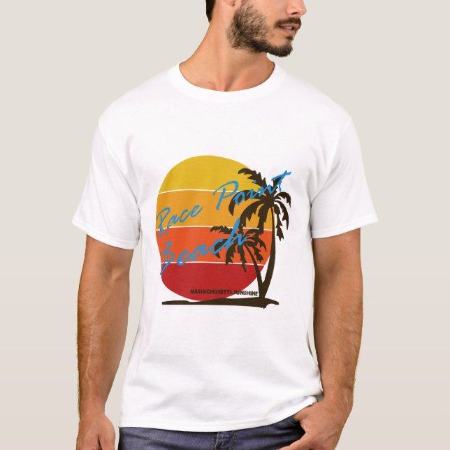 Camiseta Ponto de Corrida de Verão - Massachusetts (Frente)