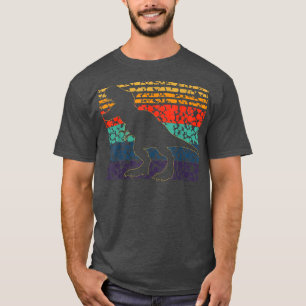 Camiseta Ponto de Imagem Retroativa T Rex Dinossauro Intern