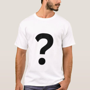 Camiseta Ponto de interrogação?