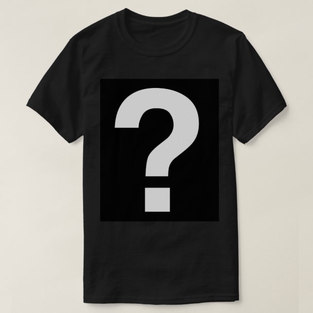 Camiseta Ponto de interrogação (Frente do Design)
