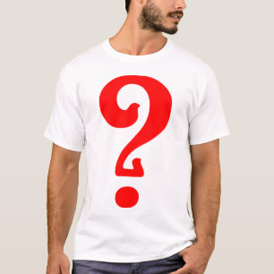 Camiseta Ponto de interrogação de Nouveau da arte