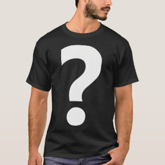 Camiseta Ponto de interrogação de pontuação