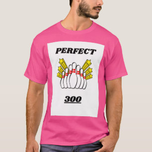 Camiseta PONTO DE PERFECÇÃO DA DESIGN DE boliche 300 T