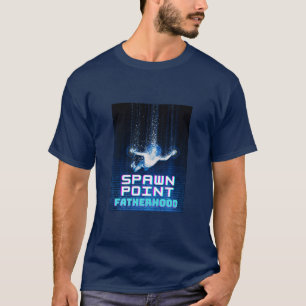 Camiseta Ponto de Spawn Paternidade Gamer Pai Dia dos Pais