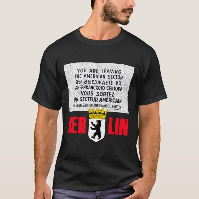 Camiseta Ponto de verificação Berlim - Símbolo Charlie T Sh (Frente)