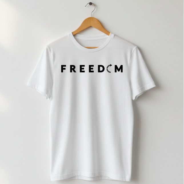 Camiseta Ponto de viragem da liberdade (Criador carregado)