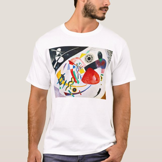 Camiseta Ponto do vermelho de Kandinsky (Frente)