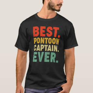 Camiseta Pontoon Boat Best Pontoon Capitão Ever Premium