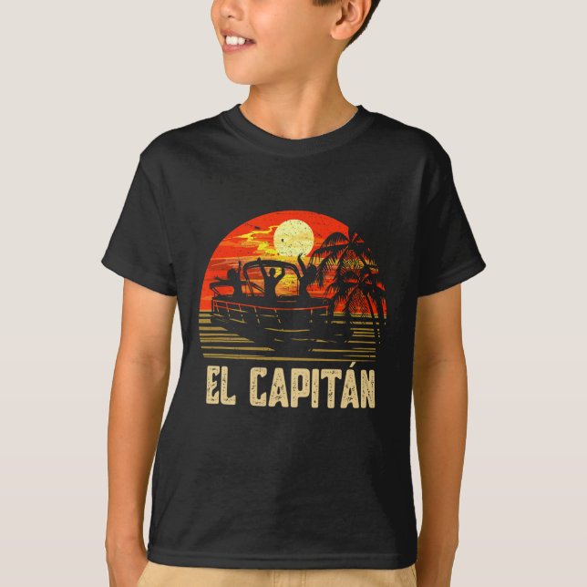 Camiseta Pontoon Boat Captain Lake Boating El Capitan  (Frente)
