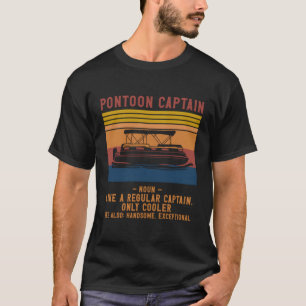 Camiseta Pontoon Capitão Definição Lago E Barco Lover