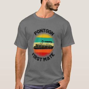 Camiseta Pontoon Capitão Vintage Retro Pontooning Ponto F