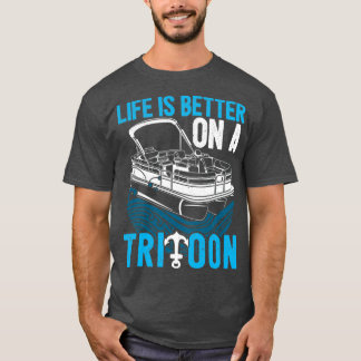 Camiseta Pontoon First Mate Tritoon Boat Lovers Idea Gifts