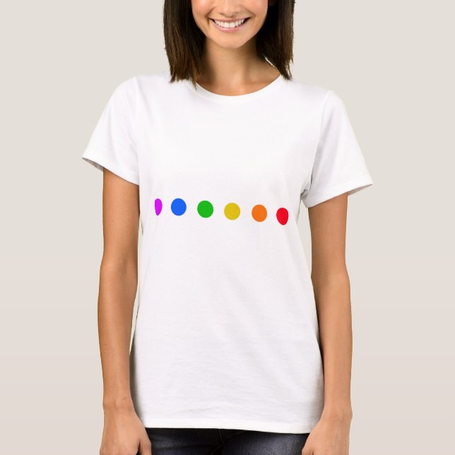 Camiseta Pontos Arco-íris (Frente)
