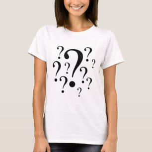 Camiseta Pontos de interrogação