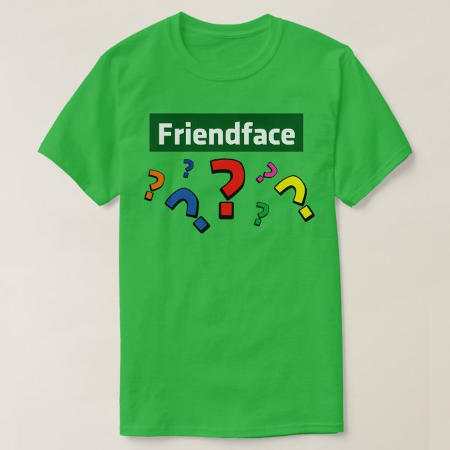 Camiseta Pontos de Pergunta de Amizade (Frente do Design)