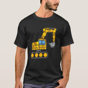 Camiseta Pontos do Digger de Construção do Escavador de bol