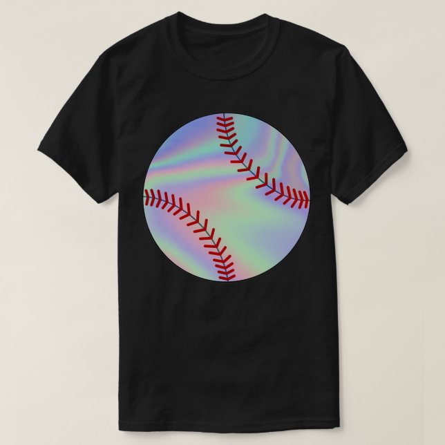 Camiseta pontos holográficos de baseball (Frente do Design)