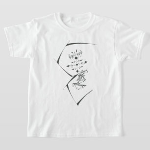 Camiseta Pontos Preto Branco Arte Tribal Tatuagem Abstrata