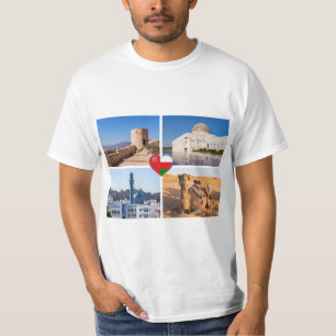 Camiseta Pontos turísticos do Sultanato de Omã