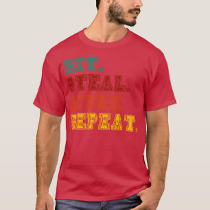 Camiseta Pontuação de Acerto Repetir Teste Engraçado Baseba