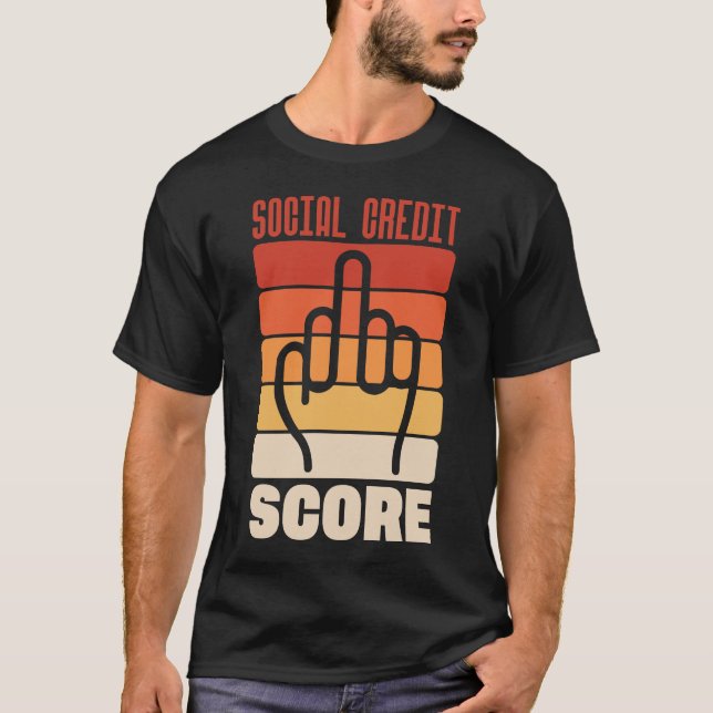 Camiseta Pontuação de Crédito Social (Frente)