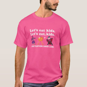 Camiseta Pontuação Eat Kids de vamos salva vidas no Hallowe