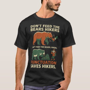 Camiseta Pontuação Gramatical Divertida Salva Chá Inglês de