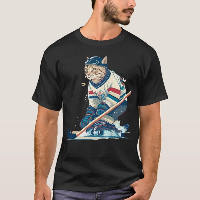 Camiseta Pontuação Grande com o Hóquei em Gatos (Frente)