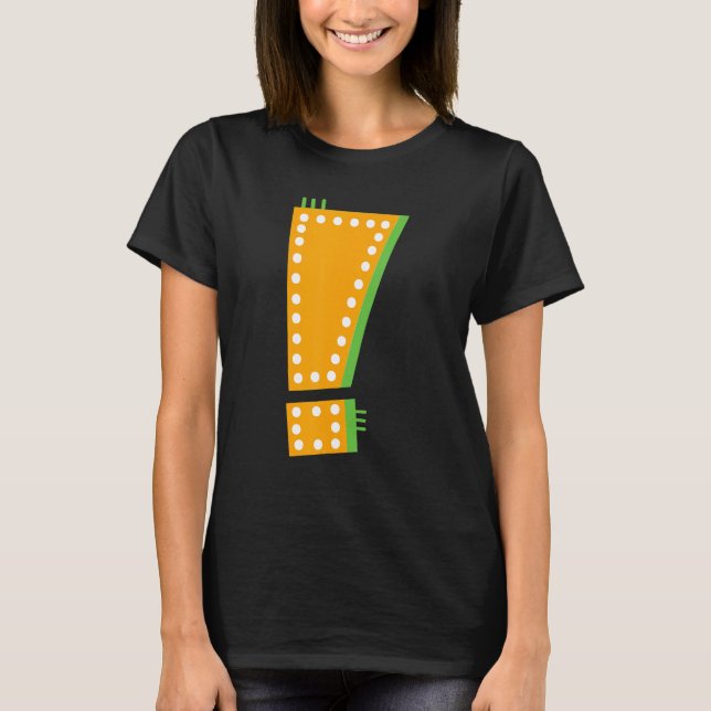 Camiseta Pontuação Whimsical - Ponto de interrogação (Frente)