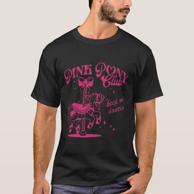 Camiseta Pony and Heels Lover Pink Girls Clubs Cowgirl (Frente)