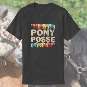 Camiseta Pony Posse   Funny Vintage Horse