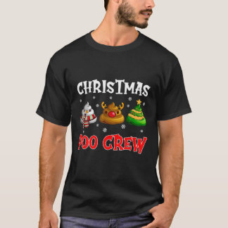 Camiseta Poo-Crew Natal Engraçado Poop de Natal