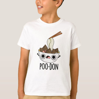 Camiseta Poo-don Funny Udon Pun 