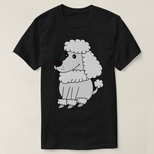 Camiseta Poodle Adorável (Frente do Design)