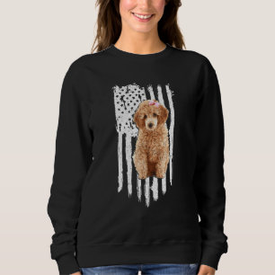 Camiseta Poodle American Flag Patriótico Poodle Dog 4th Of 